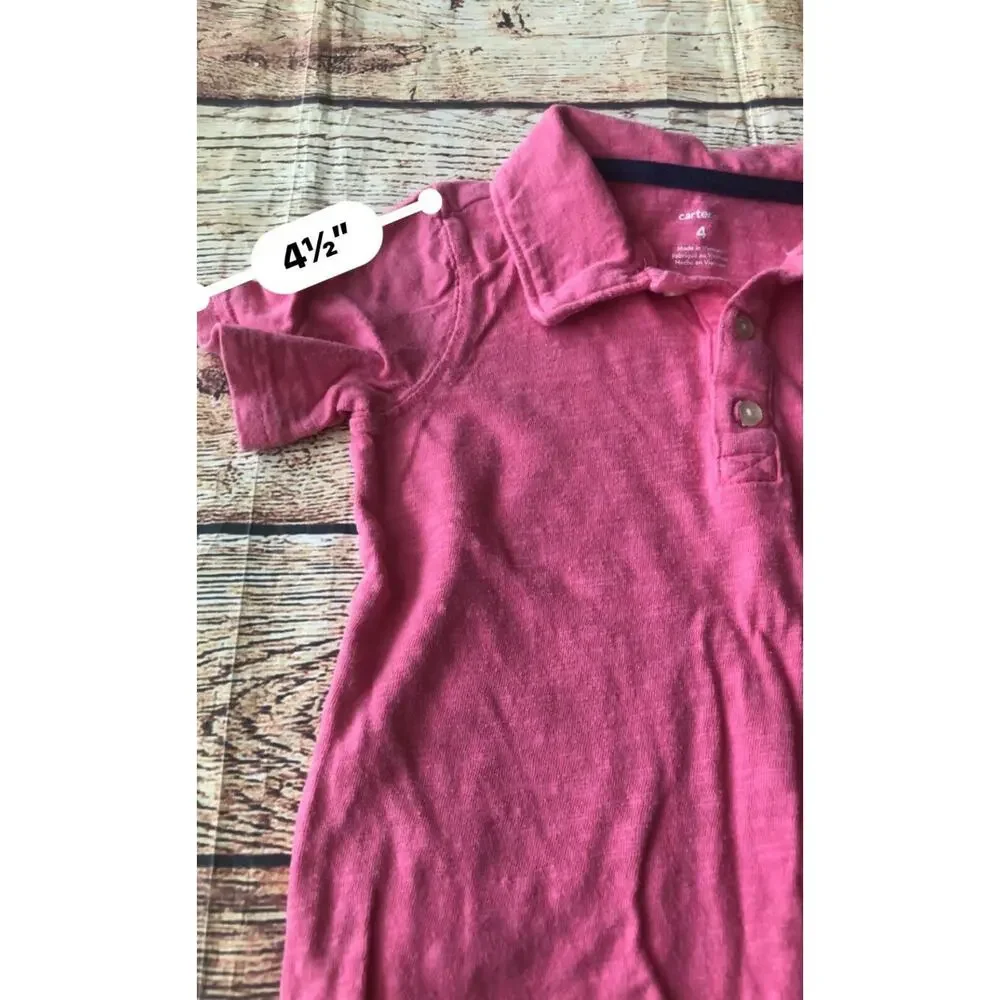 Carter’s Boys Red Buttoned Polo Shirt 4